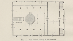 The building burned down during WWI, most likely in 1914